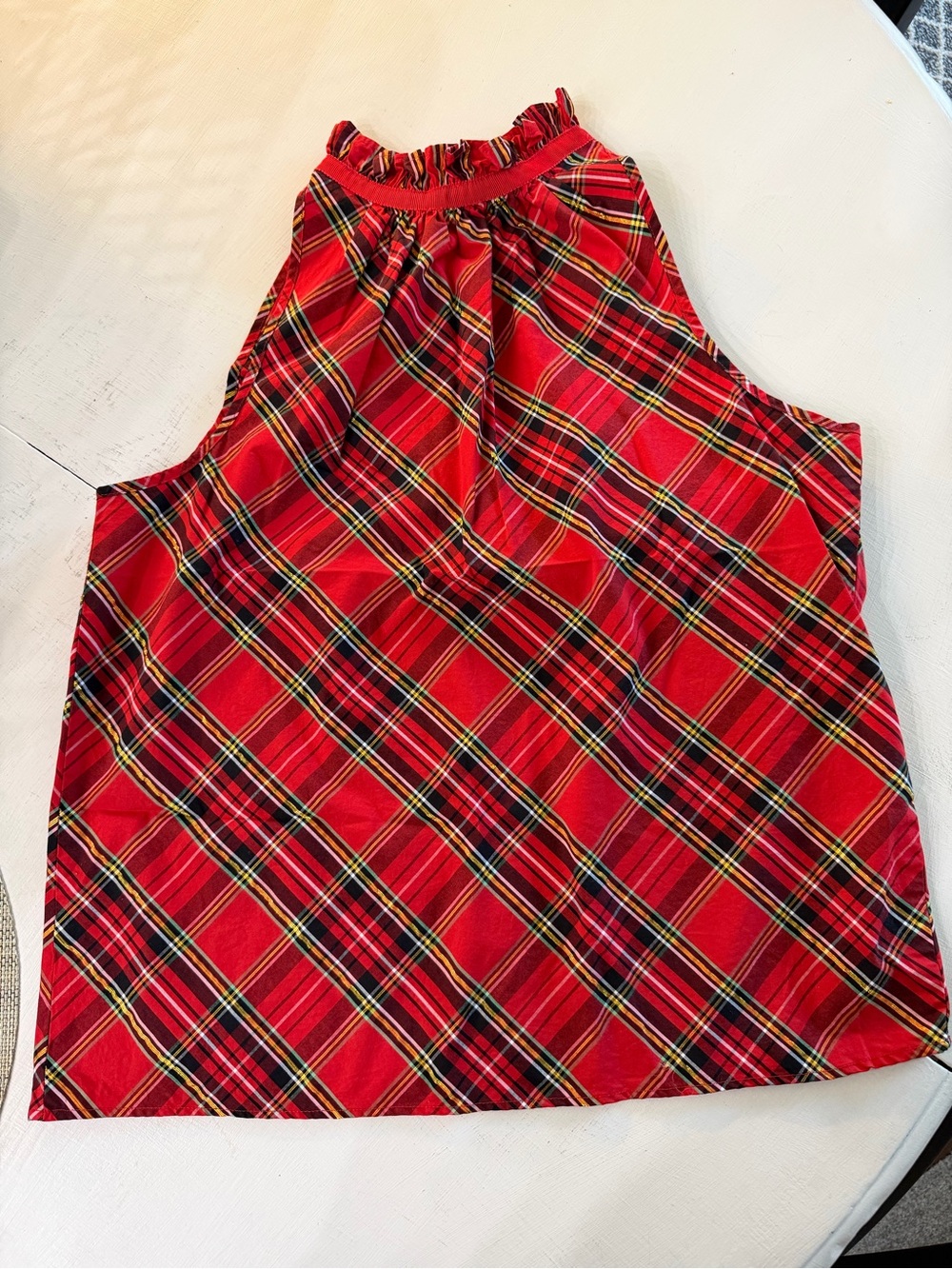 J.Crew Holiday Plaid top.  Size XS.